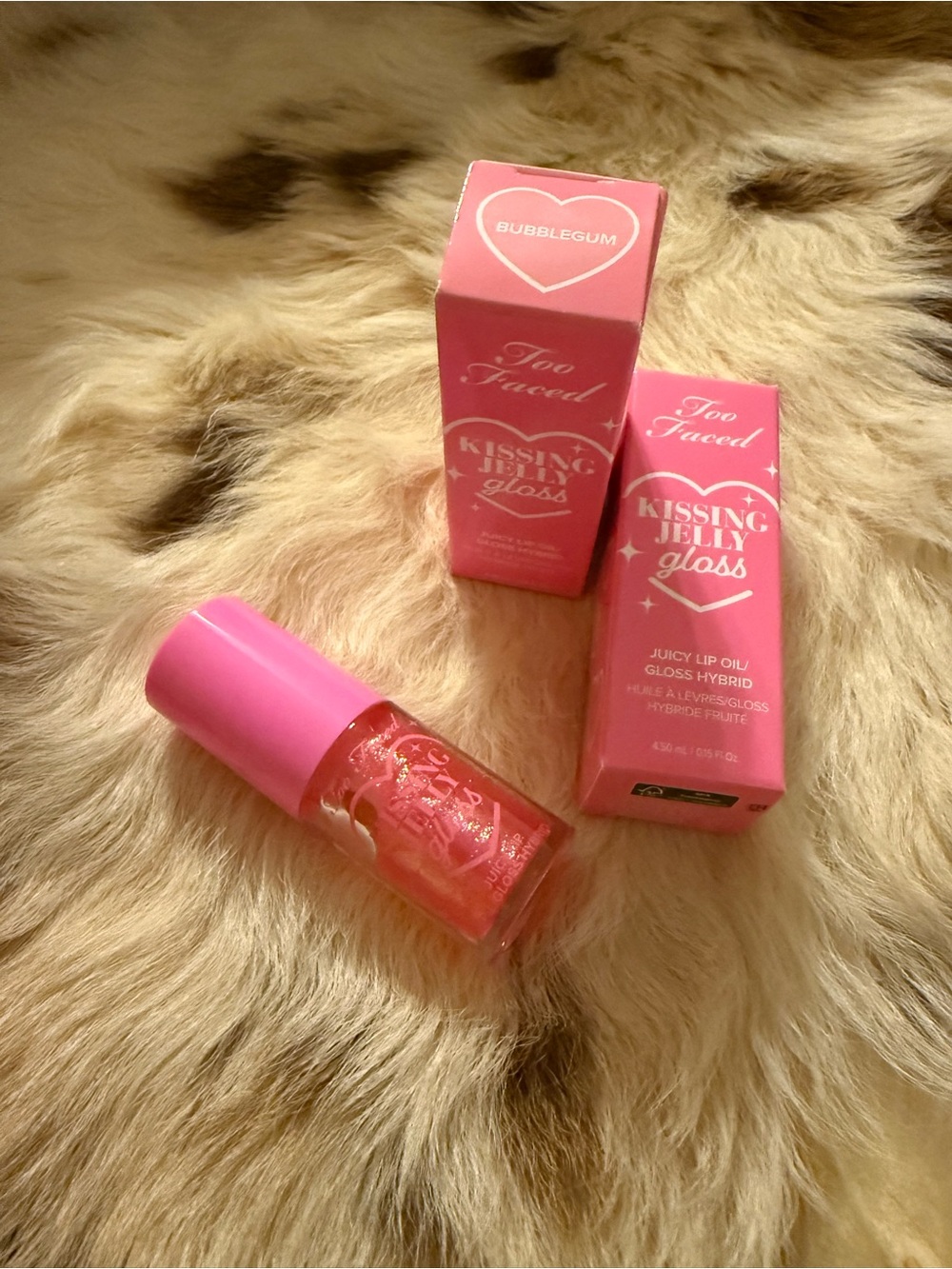 Too Faced Kissing Jelly Gloss in Bubblegum Pink